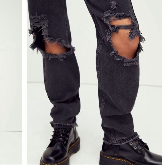 NWT Free People Lasso Jean Washed Black Women’s Size 25 - Picture 2 of 4